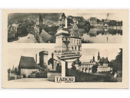 64 - Tábor, 5 - ti záběr pohledů města, cca 1945