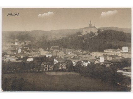 38 - Náchod, celkový pohled na město, cca 1920