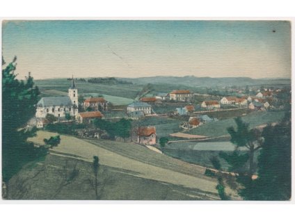 70 - Orlickoústecko, Čermná, celkový pohled, cca 1918