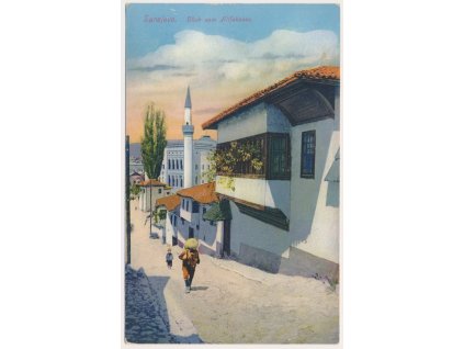 Bosna a Hercegovina, Sarajevo, Blick vom Alifakovac, cca 1917