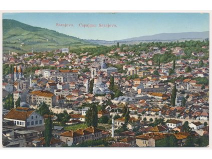 Bosna a Hercegovina, Sarajevo, Celkový pohled, cca 1916