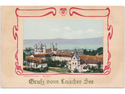 Německo, Gruss vom Laacher See, cca 1900