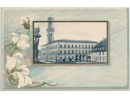Německo, Fürth, Rathaus, cca 1898