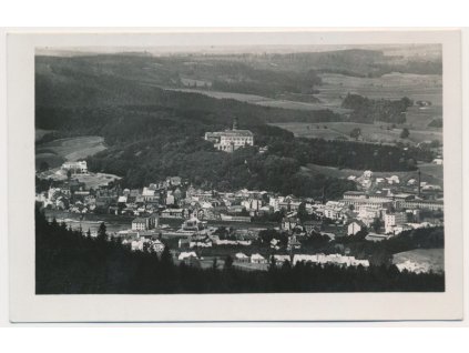 38 - Náchod, celkový pohled na město, Grafo Čuda, cca 1935