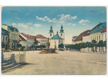 57 - Rychnovsko, Vamberk, partie z náměstí, cca 1914