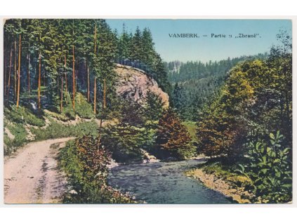 57 - Rychnovsko, Vamberk, Partie u "Zbraně", cca 1914