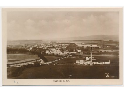 57 - Rychnov nad Kněžnou, celkový pohled, cca 1925