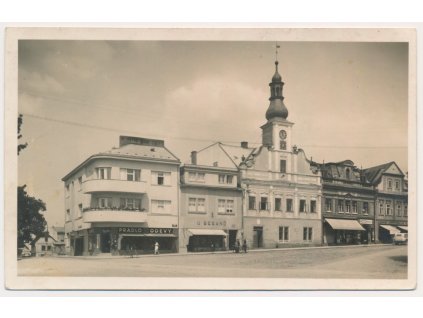 57 - Rychnov nad Kněžnou, partie z náměstí, cca 1936