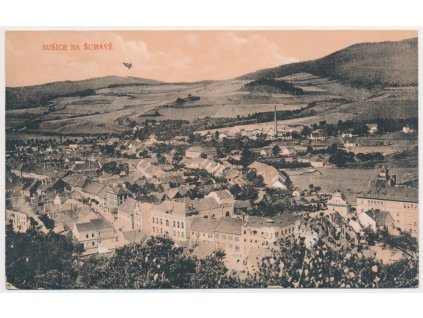 28 - Klatovsko, Sušice, celkový pohled, cca 1920