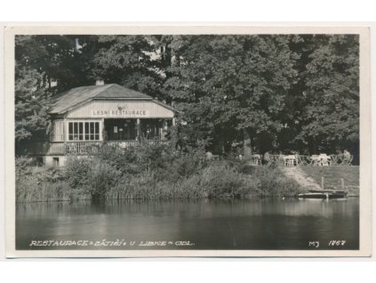 40 - Nymbursko, Libice nad Cidlinou, Restaurace "Zátiší", cca 1935