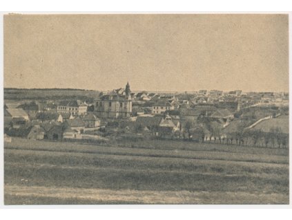 27 - Kladensko, Lidice, pohled na obec před vyhlazením něm. okupanty