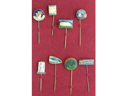 ČSSR, 8 ks pamětních odznaků - hory, stav 1/1