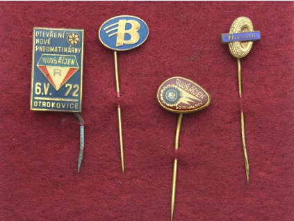 ČSSR, 4 ks pamětních odznaků, Automobilismus, stav 1/1