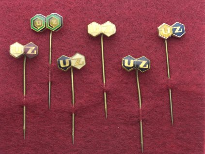 ČSSR, 6 ks pamětních odznaků - UZ, stav 1/1