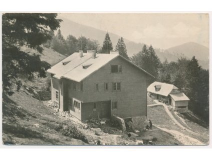 Slovensko, Malá Fatra, Žilinská chata pod Suchým, cca 1952