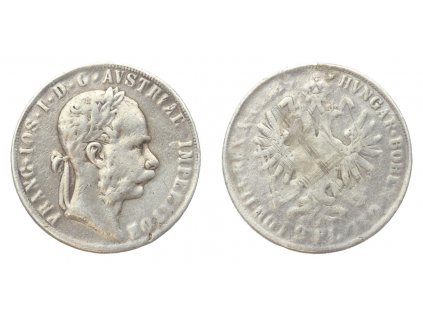 F. Josef I. (1848-1916), 2 Zlatník, 185x, Ag mince, horší oběhová
