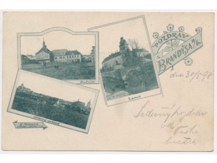 50 - Praha - východ, Brandýs nad Labem, 3 - záběrová koláž, cca 1898