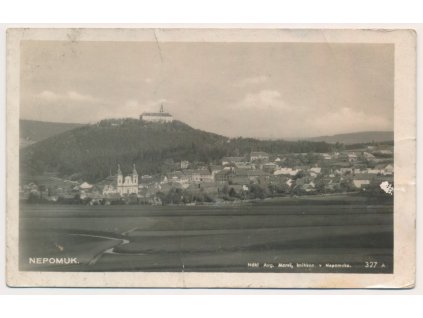 47 - Plzeňsko, Nepomuk, celkový pohled, cca 1944