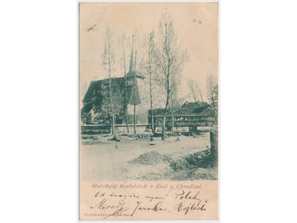 10 - Chrudimsko, Kočí, Starobylý kostelíček, cca 1900