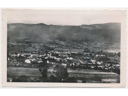 69 - Ústecko, Chabařovice, celkový pohled, cca 1945