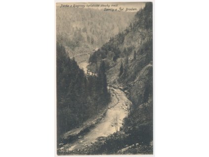 58 - Semilsko, Riegrova turistická stezka, cca 1916