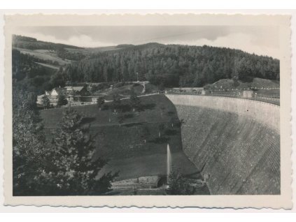 71 - Vsetínsko, Bystřička, Údolní přehrada, cca 1940