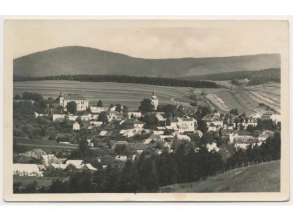 73 - Zlínsko, Valašské Klobouky, celkový pohled, cca 1940