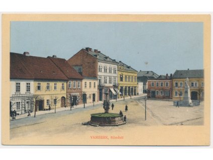 57 - Rychnovsko, Vamberk, oživené náměstí, cca 1918