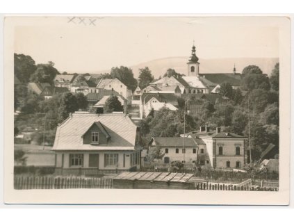 57 - Rychnovsko, Rokytnice v Orlických horách, pohled na město, cca 1948