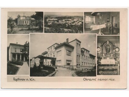 57 - Rychnov nad Kněžnou, 6 - ti záběr Okresní nemocnice, cca 1943