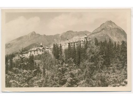 Slovensko, Vysoké Tatry, Štrbské Pleso, Kriváň, Krátka, Ostrá, Solisko, cca 1956