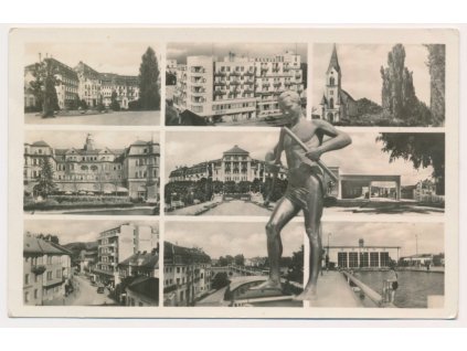 Slovensko, Piešťany, 9 - ti záběr partií města, cca 1950