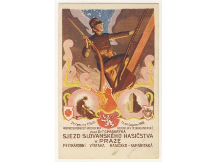 Sjezd Slovanského hasičstva v Praze, ca 1928