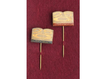 ČSSR, 2 ks pamětních odznaků, Valašské Klobouky, 1974, stav 1/1