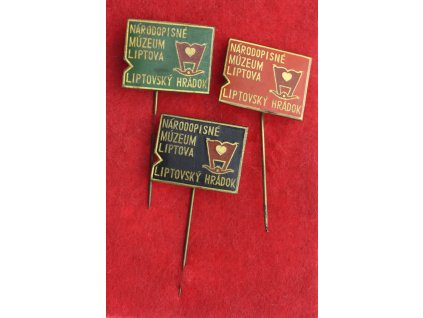 ČSSR, 3 ks pamětních odznaků, NML Liptovský Hrádok, stav 1/1
