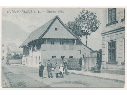 66 - Trutnovsko, Králové Dvůr nad Labem, oživená Eliščina třída, cca 1918