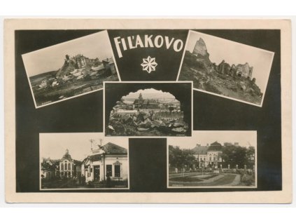 Slovensko, Fil'akovo, 5 - ti okénková koláž, cca 1951