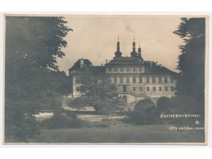 65 - Teplicko, Duchcov, Zámek a zámecká zahrada, foto Růžička, cca 1927