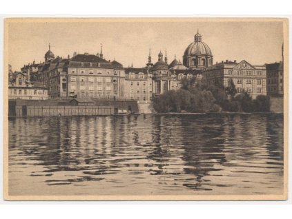49 - Praha, pohled na Klášter křižovníků, cca 1925