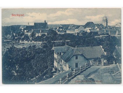 64 - Táborsko, Bechyně, celkový pohled, cca 1910