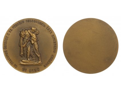 ČSSR, AE medaile 25-té výročí osvobozené ČSSR, 1970, průměr 60 mm, stav 1/1