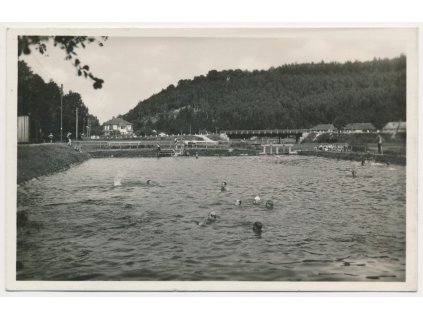 62 - Šumpersko, Loštice, Plovárna, cca 1940