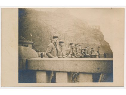 49 - Praha, Sokolský výlet z Třebíče do Prahy, cca 1918