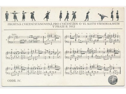 Prostná cvičení pro cvičení žen o VI. sletu všesokolském v Praze, Oddíl IV., 1912