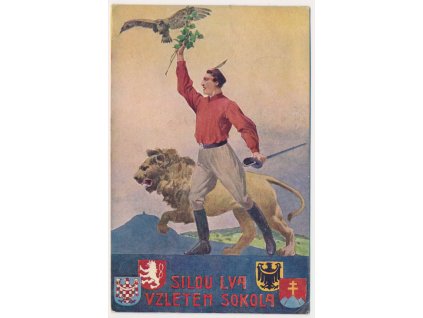 Sokol, "Silou lva vzletem sokola", cca 1921
