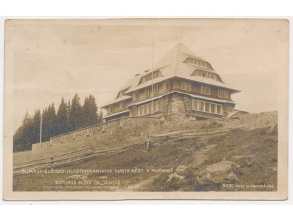 28 - Klatovsko, Šumava, Klostermannova chata v Modravě, cca 1928