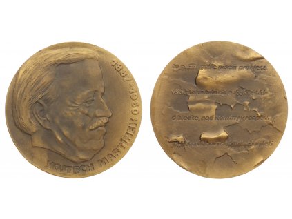ČSSR, AE medaile Vojtěch Martínek, průměr 70 mm, stav 1/1