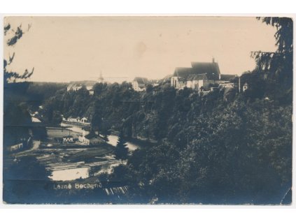 64 - Táborsko, Bechyně, pohled na lázeňské město, cca 1930