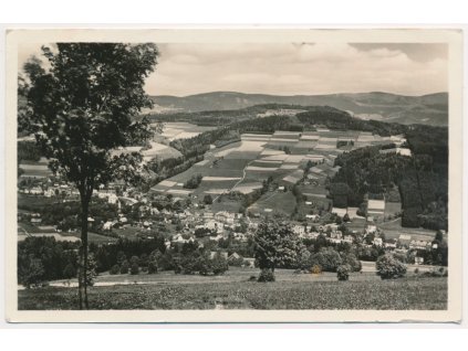 58 - Semilsko, Jablonec nad Jizerou, celkový pohled na město, cca 1956