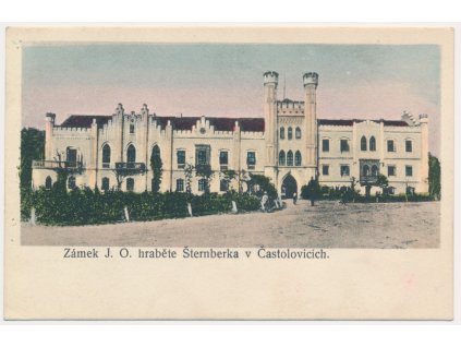 57 - Rychnovsko, Častolovice, zámek hraběte Šternberka, cca 1909